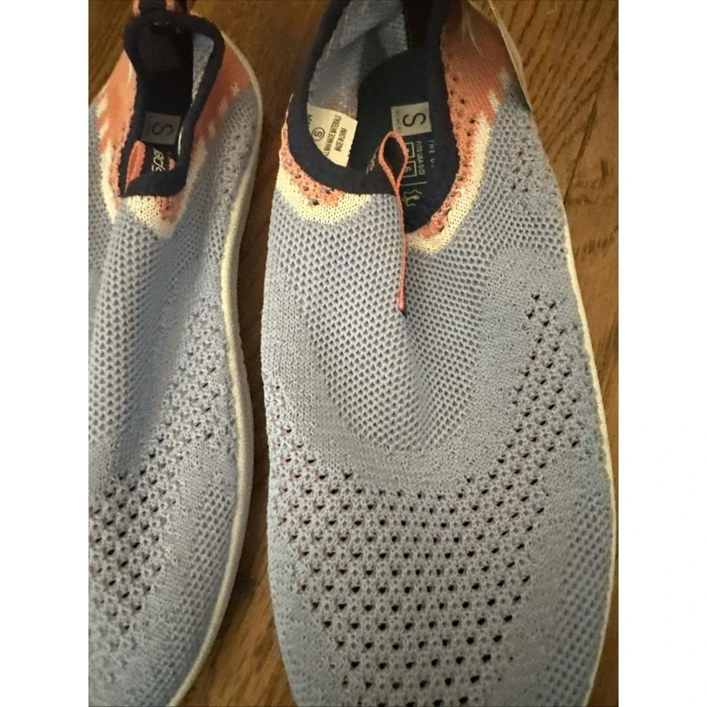Speedo Surf Strider Women Water Shoes Curious Blue Knit Slip On Size S 5-6 NEW